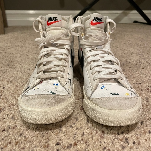 Nike Blazer Mid 77 Splatter High-Top Sneakers - Picture 3 of 5